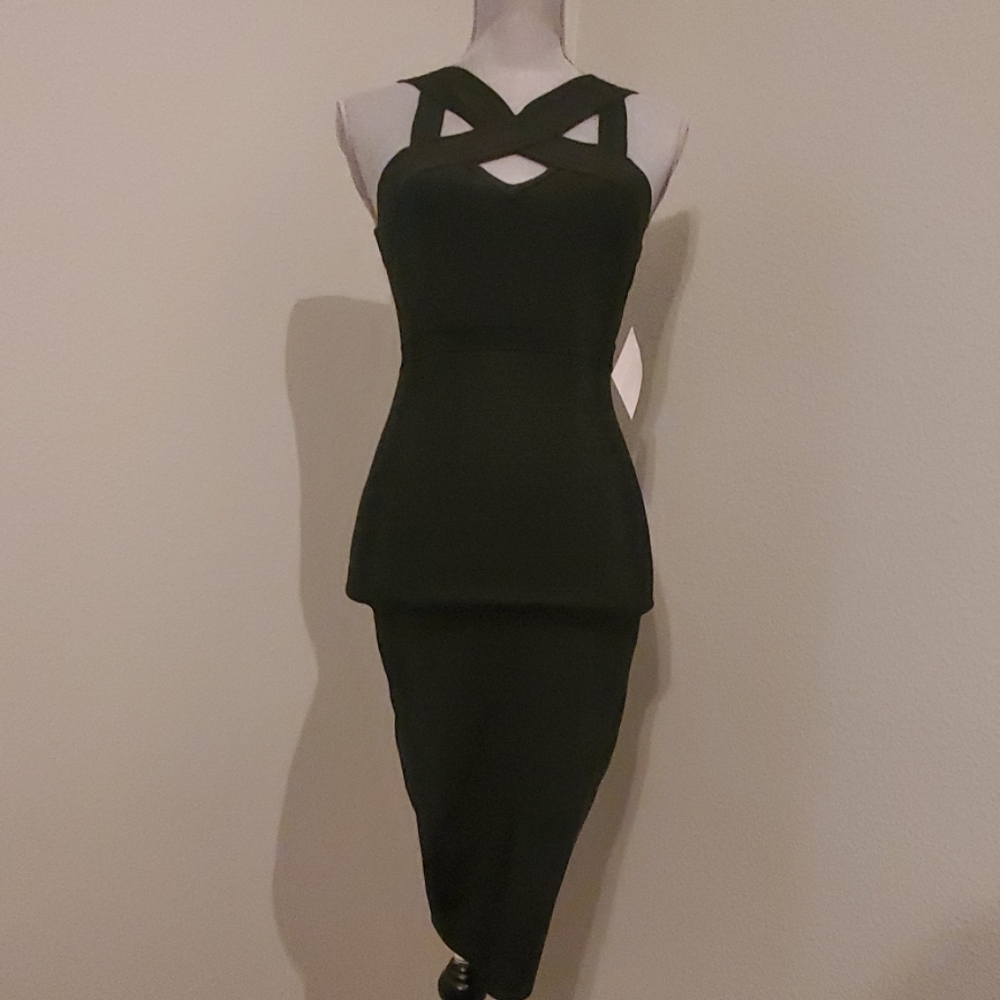NWT Stella Luce Black Bandage Dress